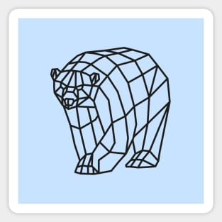 Geometric Bear Sticker